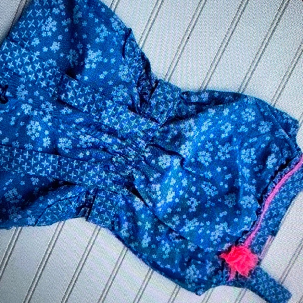 Denim jeans floral romper dress
